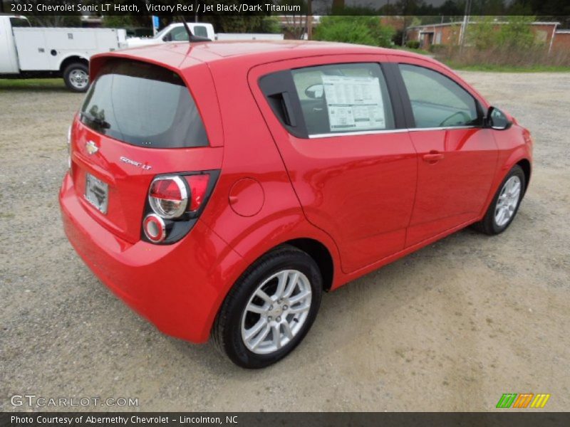 Victory Red / Jet Black/Dark Titanium 2012 Chevrolet Sonic LT Hatch