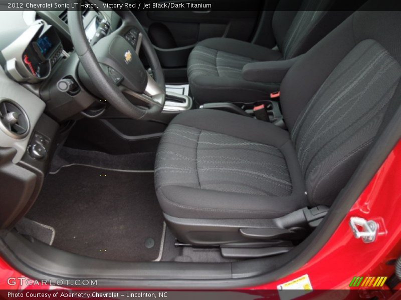 Victory Red / Jet Black/Dark Titanium 2012 Chevrolet Sonic LT Hatch