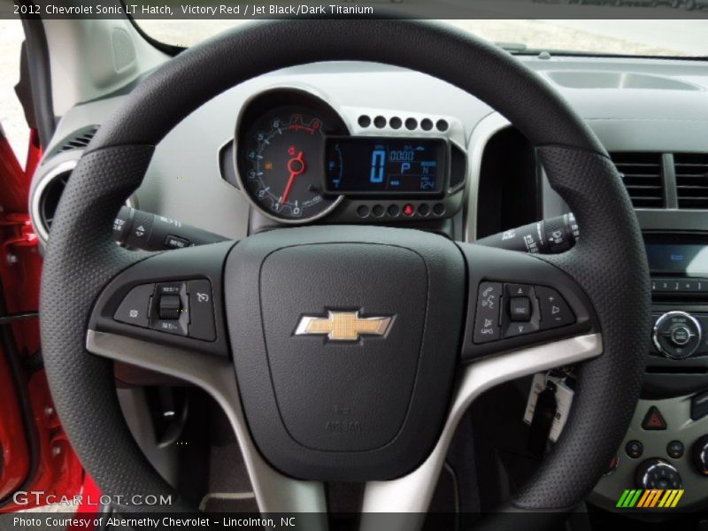 Victory Red / Jet Black/Dark Titanium 2012 Chevrolet Sonic LT Hatch