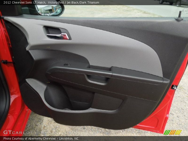 Victory Red / Jet Black/Dark Titanium 2012 Chevrolet Sonic LT Hatch