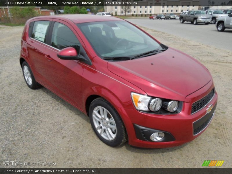 Crystal Red Tintcoat / Jet Black/Dark Titanium 2012 Chevrolet Sonic LT Hatch