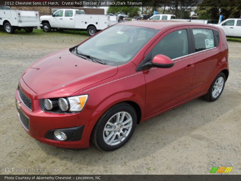 Crystal Red Tintcoat / Jet Black/Dark Titanium 2012 Chevrolet Sonic LT Hatch