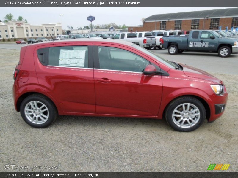 Crystal Red Tintcoat / Jet Black/Dark Titanium 2012 Chevrolet Sonic LT Hatch