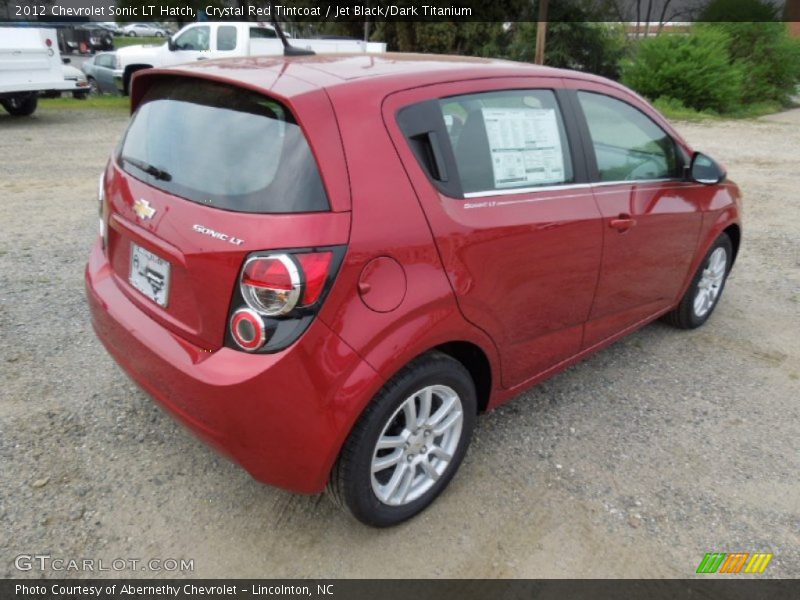 Crystal Red Tintcoat / Jet Black/Dark Titanium 2012 Chevrolet Sonic LT Hatch