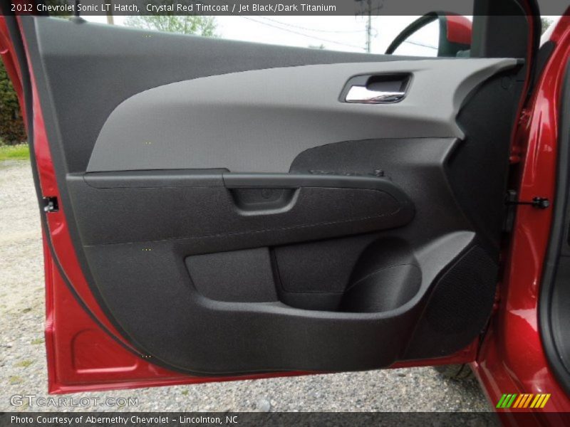 Crystal Red Tintcoat / Jet Black/Dark Titanium 2012 Chevrolet Sonic LT Hatch