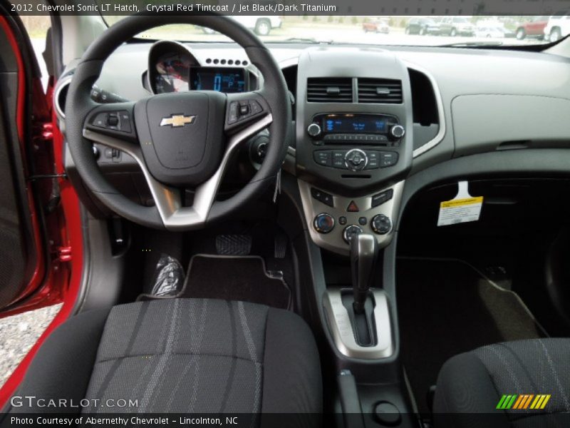 Crystal Red Tintcoat / Jet Black/Dark Titanium 2012 Chevrolet Sonic LT Hatch