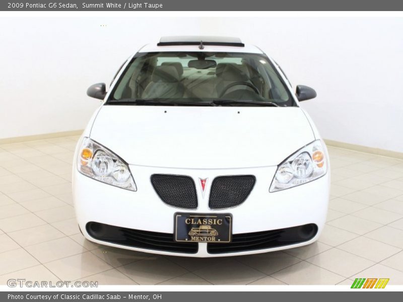 Summit White / Light Taupe 2009 Pontiac G6 Sedan