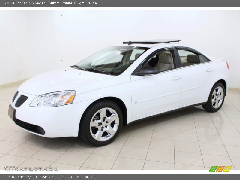 Summit White / Light Taupe 2009 Pontiac G6 Sedan