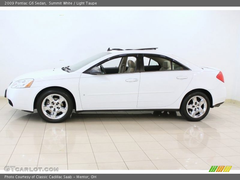 Summit White / Light Taupe 2009 Pontiac G6 Sedan