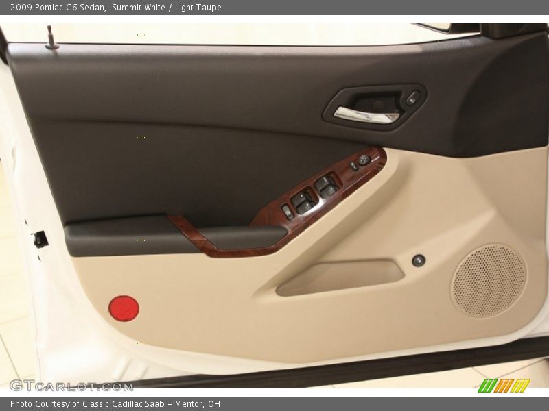 Summit White / Light Taupe 2009 Pontiac G6 Sedan