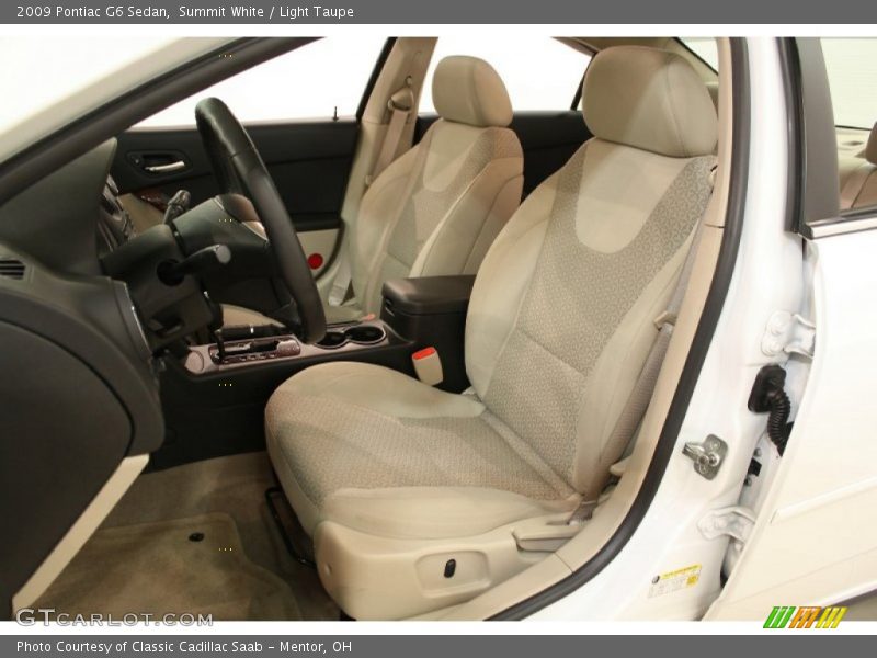 Summit White / Light Taupe 2009 Pontiac G6 Sedan