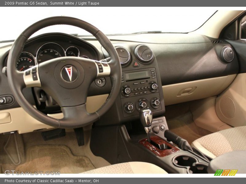 Summit White / Light Taupe 2009 Pontiac G6 Sedan