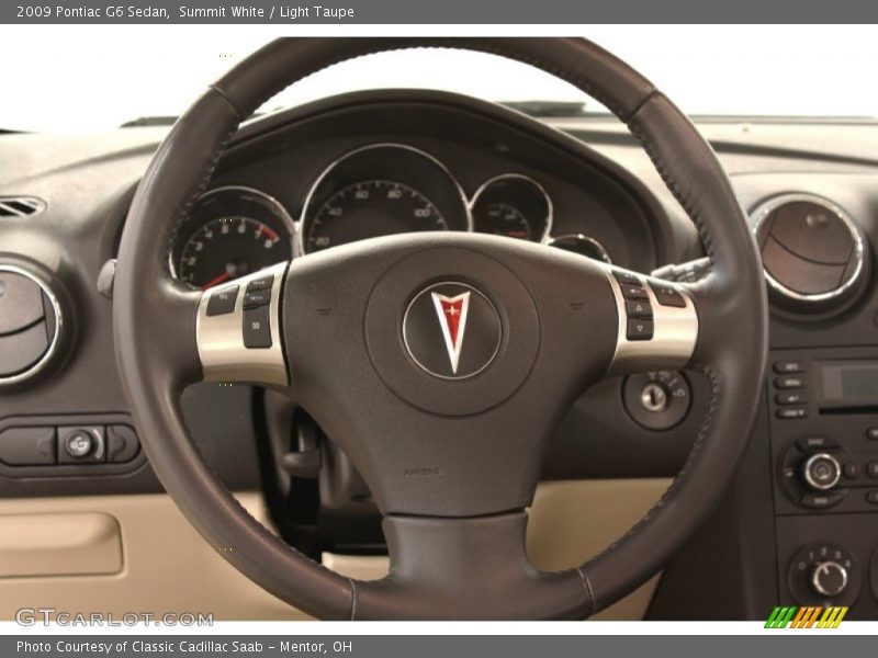 Summit White / Light Taupe 2009 Pontiac G6 Sedan