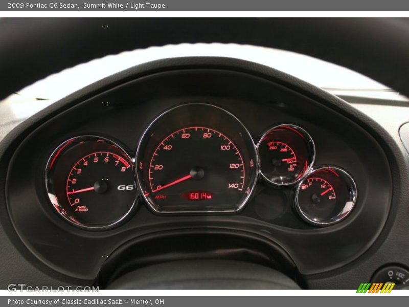 Summit White / Light Taupe 2009 Pontiac G6 Sedan