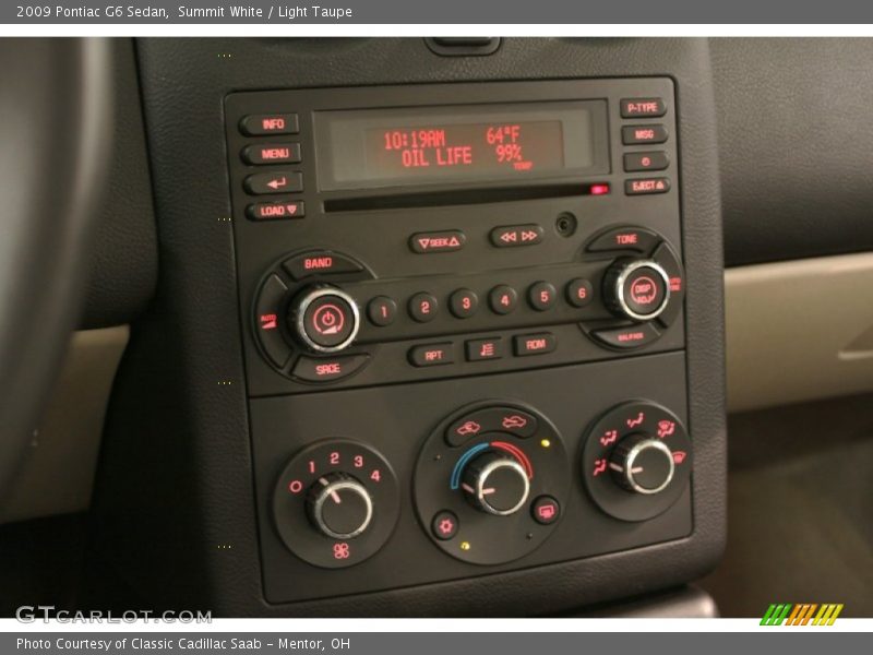 Summit White / Light Taupe 2009 Pontiac G6 Sedan