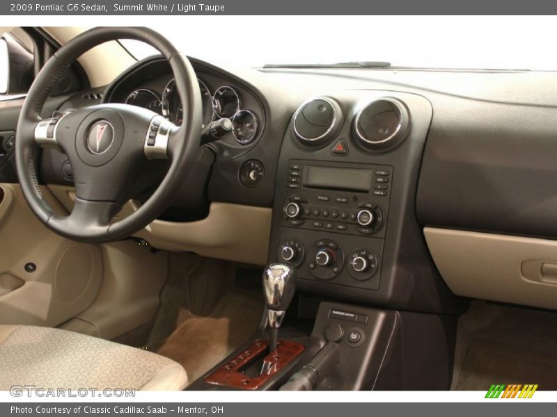 Summit White / Light Taupe 2009 Pontiac G6 Sedan