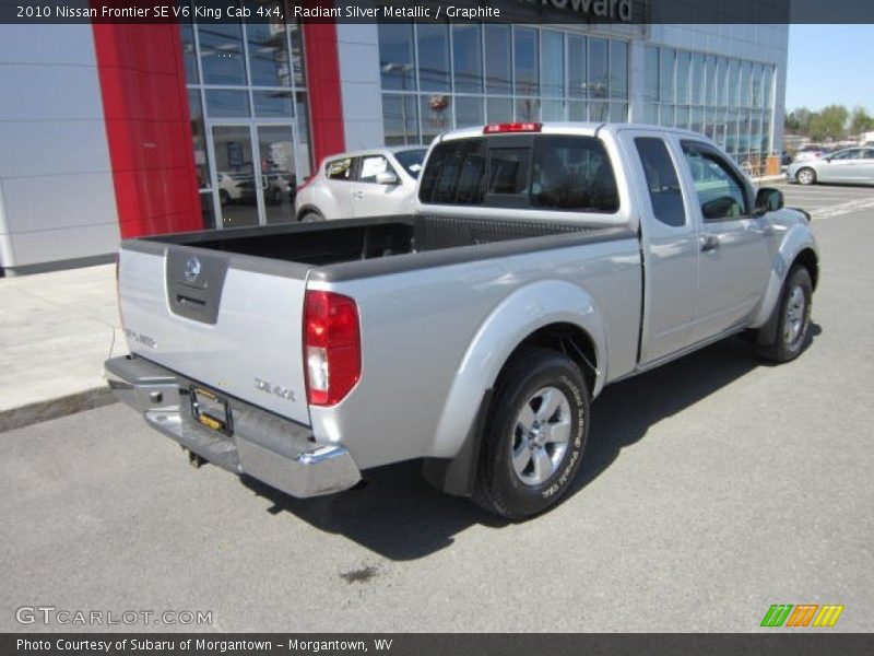 Radiant Silver Metallic / Graphite 2010 Nissan Frontier SE V6 King Cab 4x4