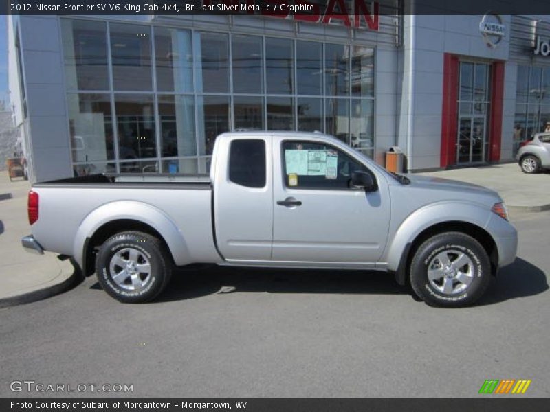 Brilliant Silver Metallic / Graphite 2012 Nissan Frontier SV V6 King Cab 4x4