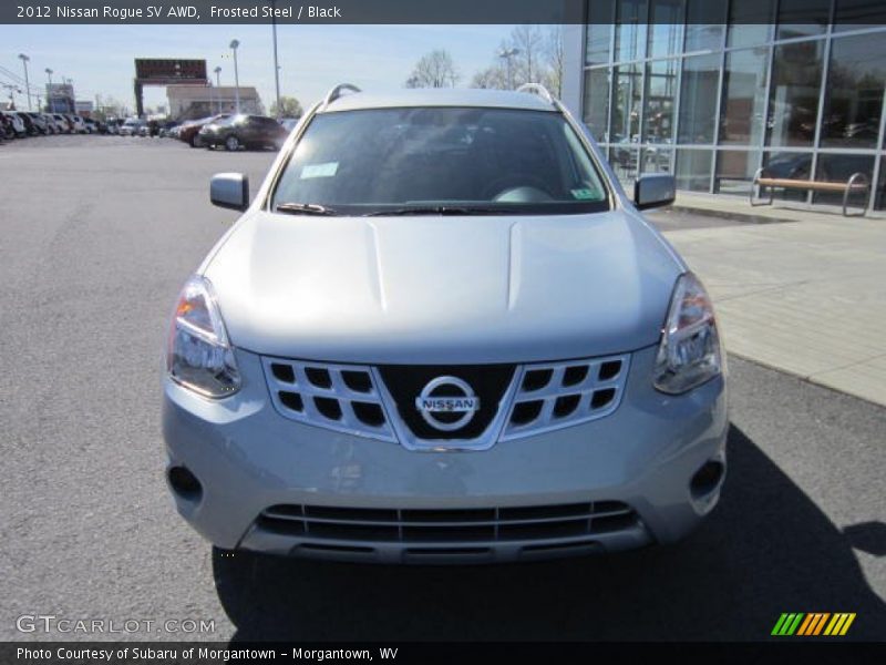 Frosted Steel / Black 2012 Nissan Rogue SV AWD