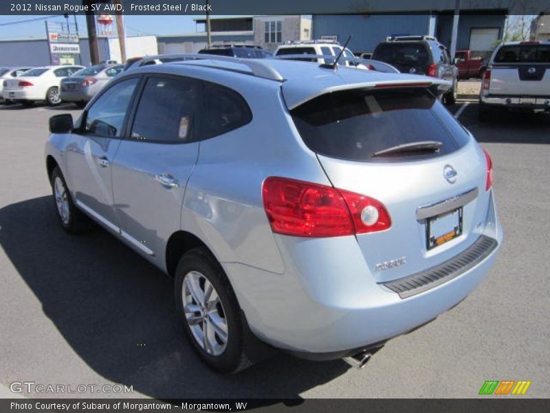 Frosted Steel / Black 2012 Nissan Rogue SV AWD