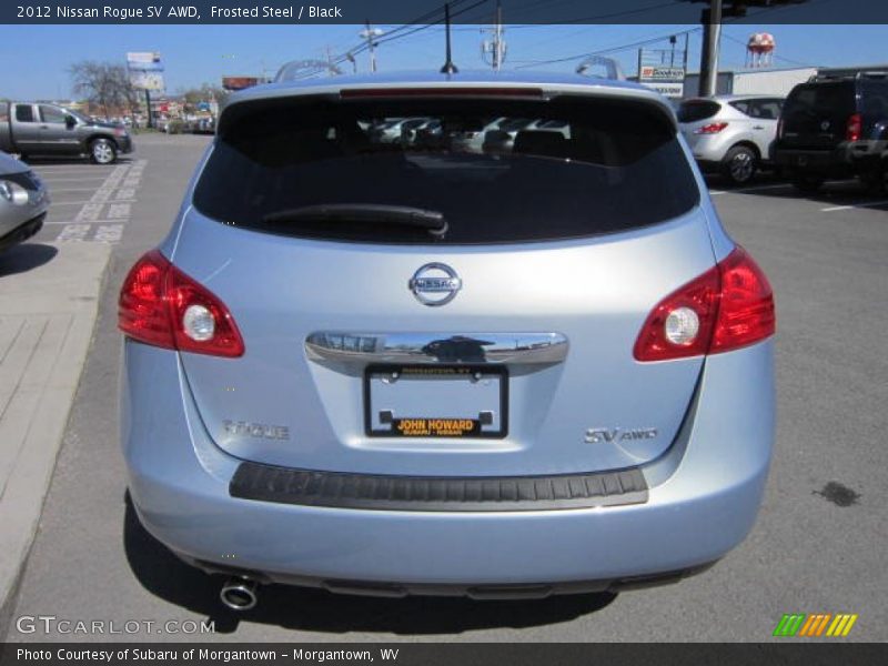 Frosted Steel / Black 2012 Nissan Rogue SV AWD