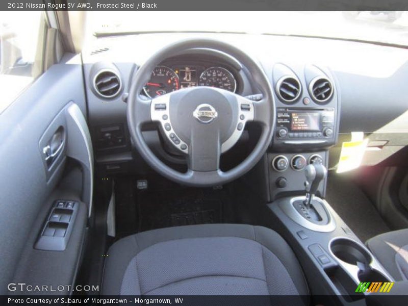 Frosted Steel / Black 2012 Nissan Rogue SV AWD
