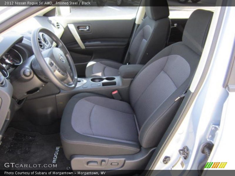 Frosted Steel / Black 2012 Nissan Rogue SV AWD