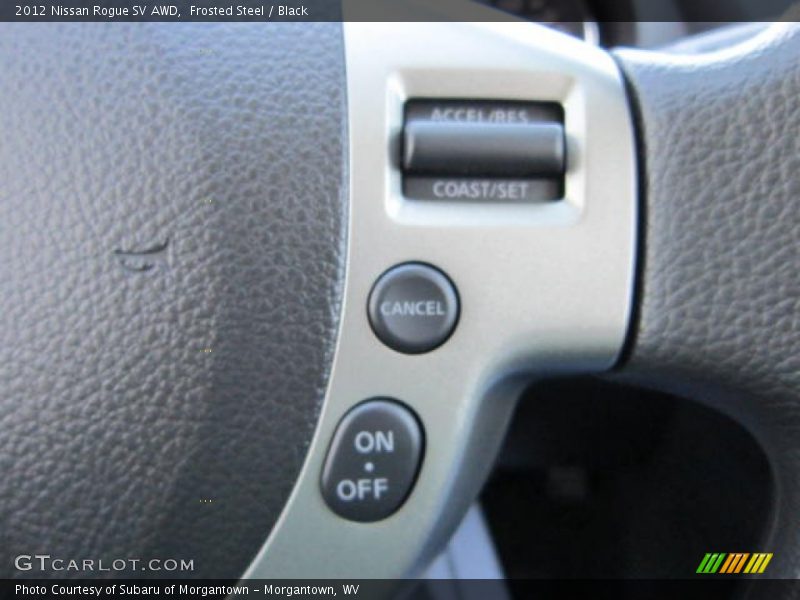 Frosted Steel / Black 2012 Nissan Rogue SV AWD