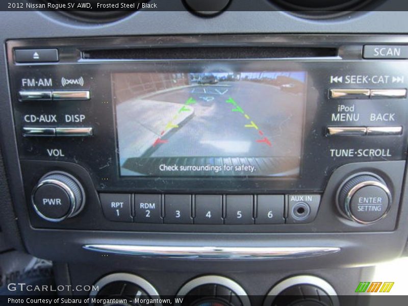 Frosted Steel / Black 2012 Nissan Rogue SV AWD