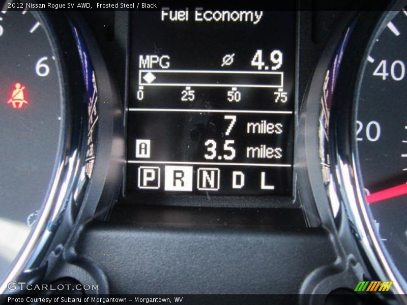 Frosted Steel / Black 2012 Nissan Rogue SV AWD