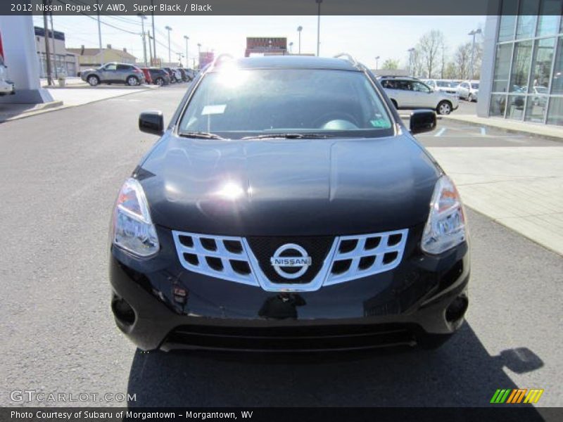 Super Black / Black 2012 Nissan Rogue SV AWD