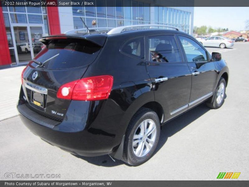 Super Black / Black 2012 Nissan Rogue SV AWD