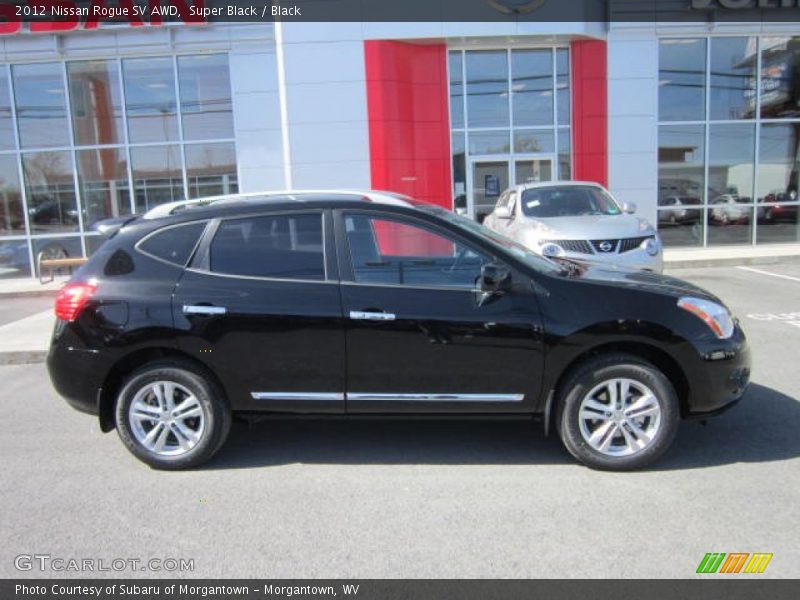 Super Black / Black 2012 Nissan Rogue SV AWD