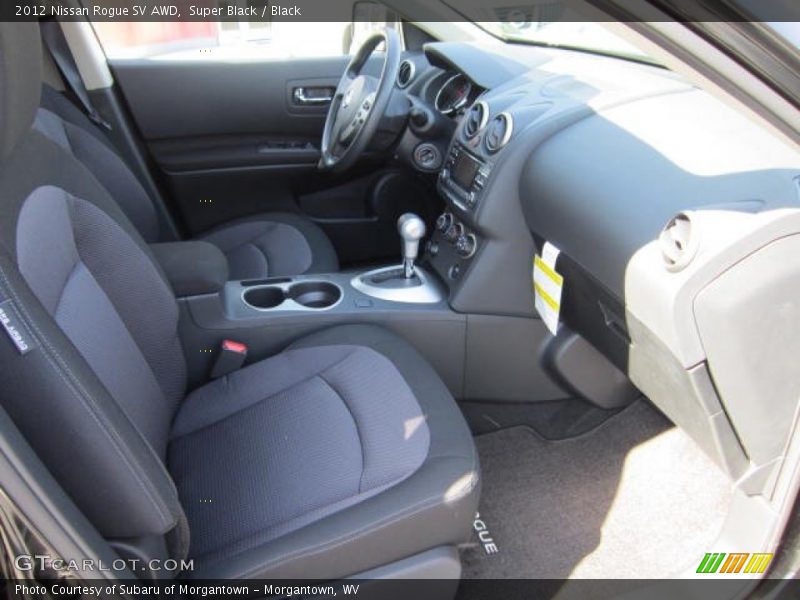 Super Black / Black 2012 Nissan Rogue SV AWD