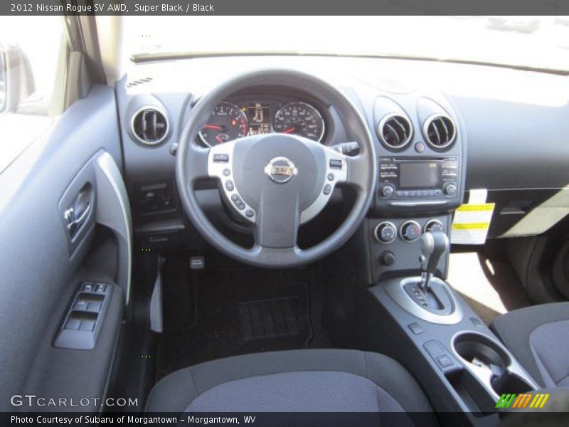Super Black / Black 2012 Nissan Rogue SV AWD