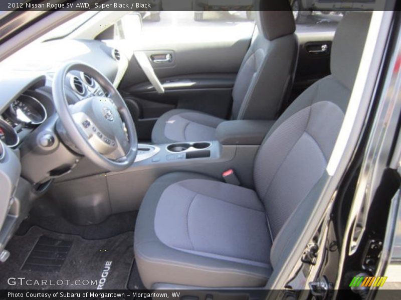 Super Black / Black 2012 Nissan Rogue SV AWD
