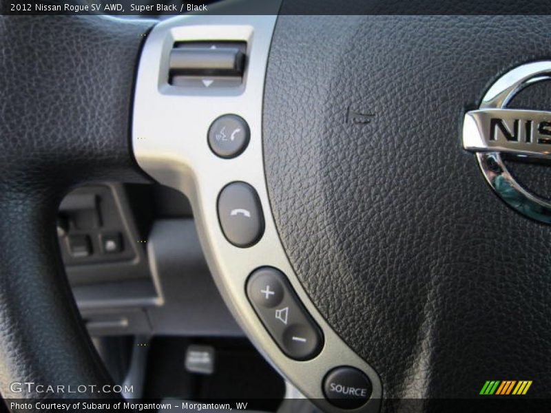 Super Black / Black 2012 Nissan Rogue SV AWD