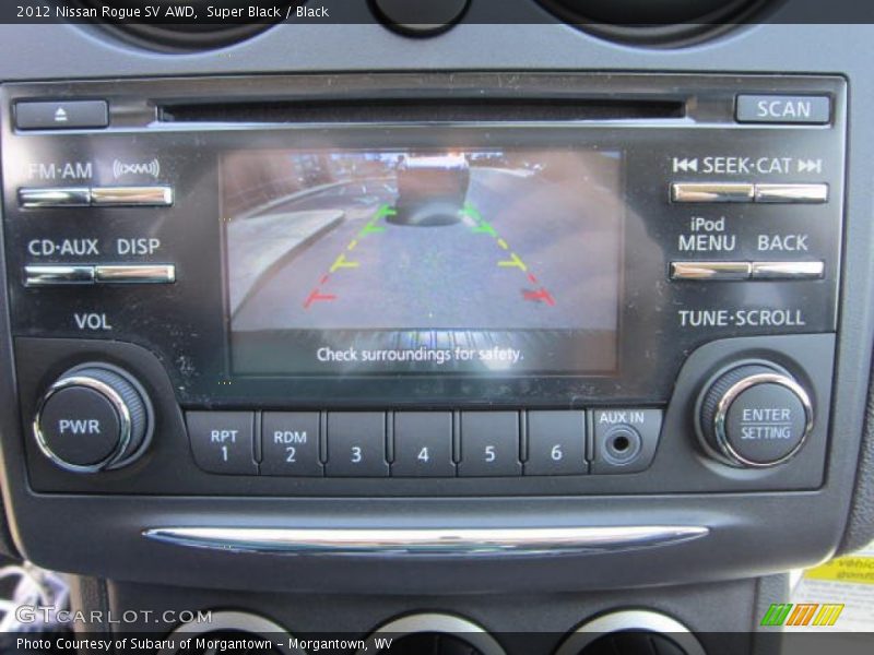 Super Black / Black 2012 Nissan Rogue SV AWD