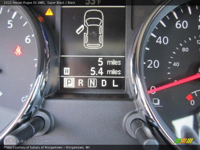Super Black / Black 2012 Nissan Rogue SV AWD