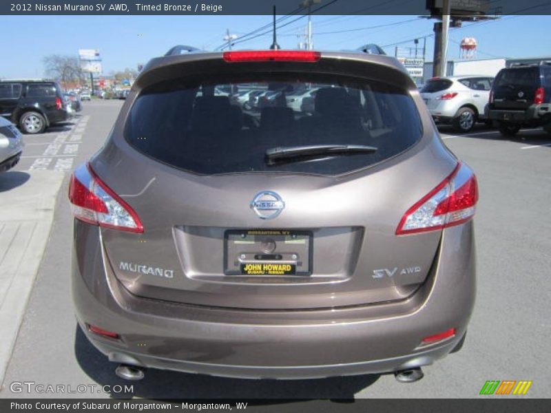 Tinted Bronze / Beige 2012 Nissan Murano SV AWD