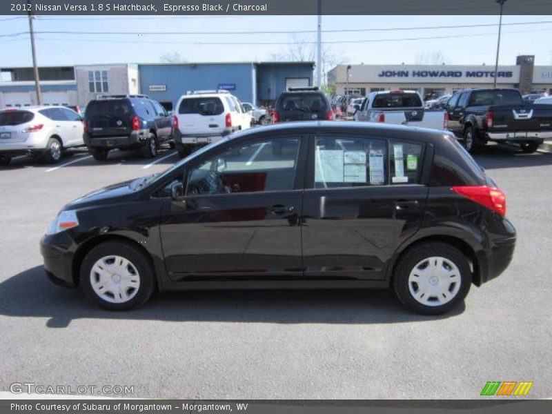 Espresso Black / Charcoal 2012 Nissan Versa 1.8 S Hatchback