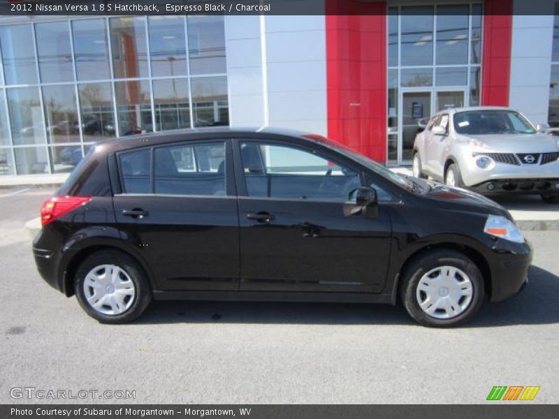 Espresso Black / Charcoal 2012 Nissan Versa 1.8 S Hatchback