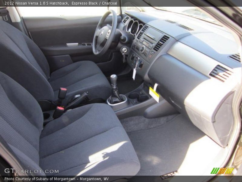 Espresso Black / Charcoal 2012 Nissan Versa 1.8 S Hatchback
