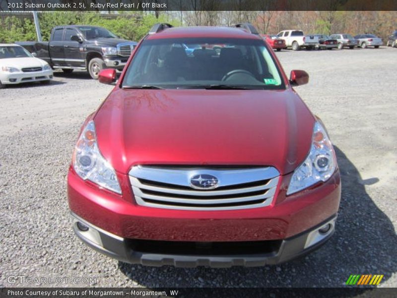 Ruby Red Pearl / Off Black 2012 Subaru Outback 2.5i