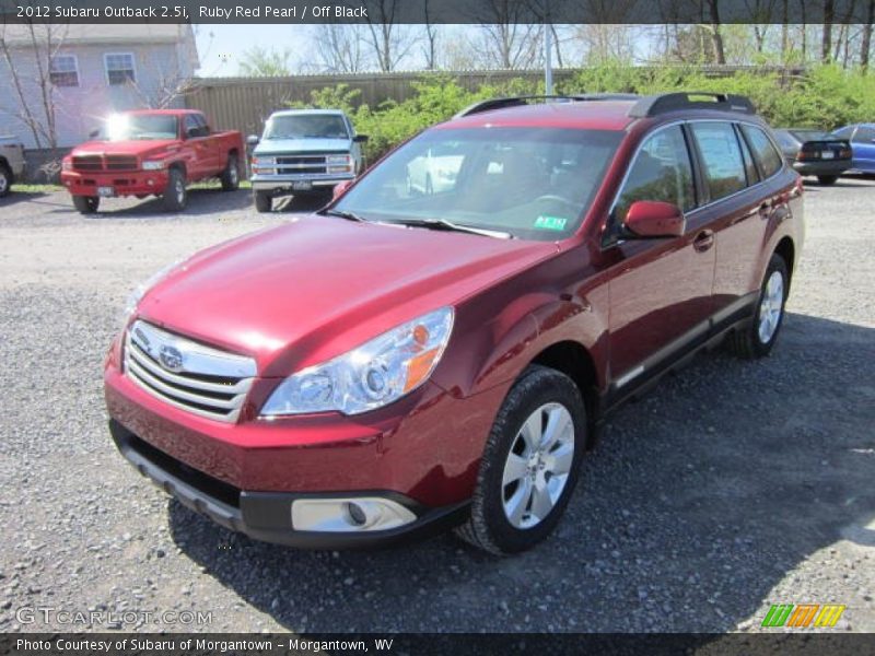 Ruby Red Pearl / Off Black 2012 Subaru Outback 2.5i