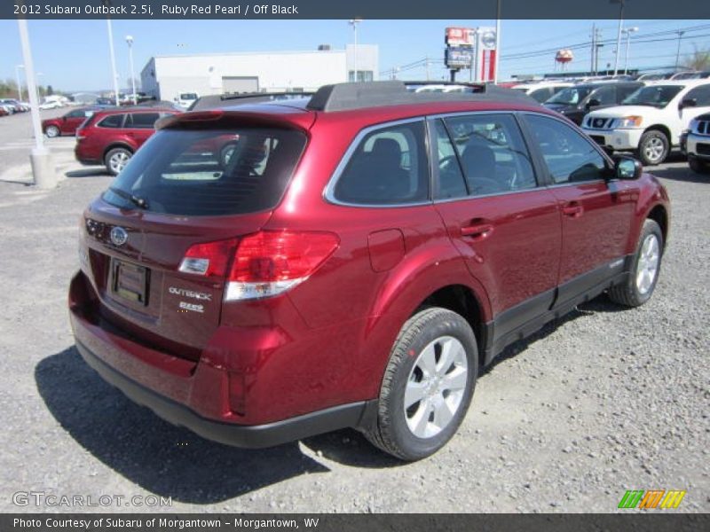 Ruby Red Pearl / Off Black 2012 Subaru Outback 2.5i