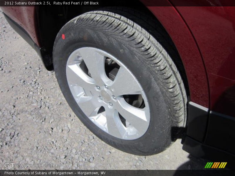 Ruby Red Pearl / Off Black 2012 Subaru Outback 2.5i