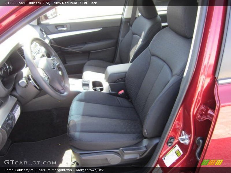 Ruby Red Pearl / Off Black 2012 Subaru Outback 2.5i
