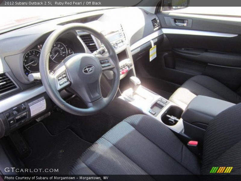Ruby Red Pearl / Off Black 2012 Subaru Outback 2.5i