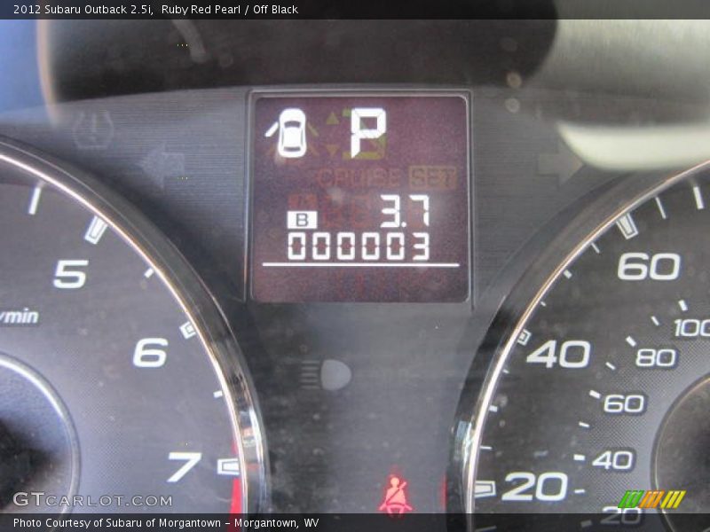 Ruby Red Pearl / Off Black 2012 Subaru Outback 2.5i